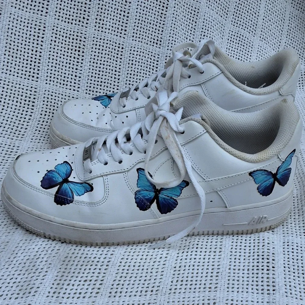 Nike Air Firce Custom Butterfly Sneakers 9